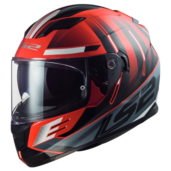 LS2 LS2 FF320 STREAM EVO SHADOW GL.RED WHITE XXL